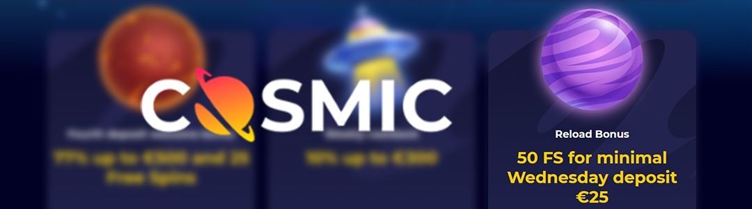CosmicSlot Casino 120 Free Spins Weekly