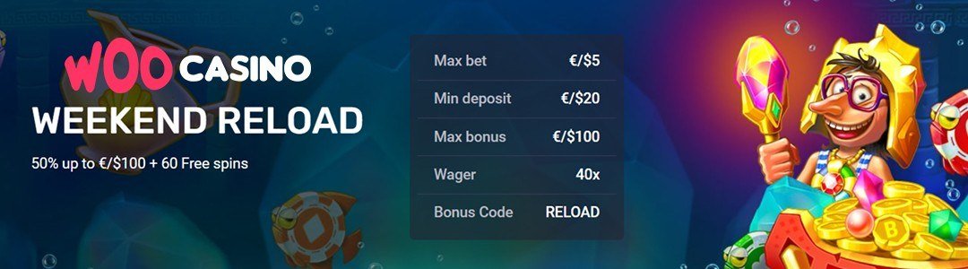 Woo Casino 120 Free Spins Each Week