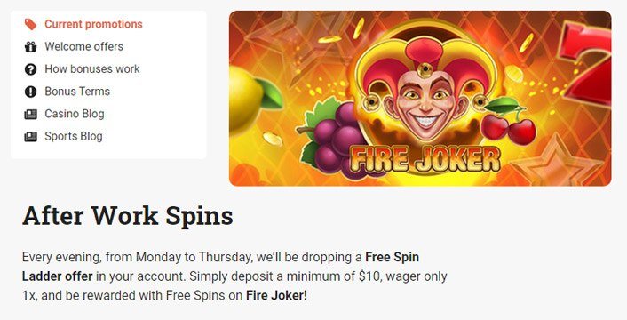 Win Free Spins Every Day in After-Work Promo
