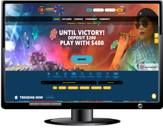 ArmedBet Casino Website