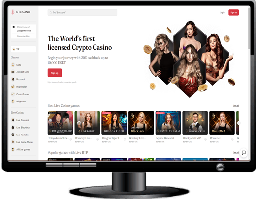 Bitcoin-io Casino Website