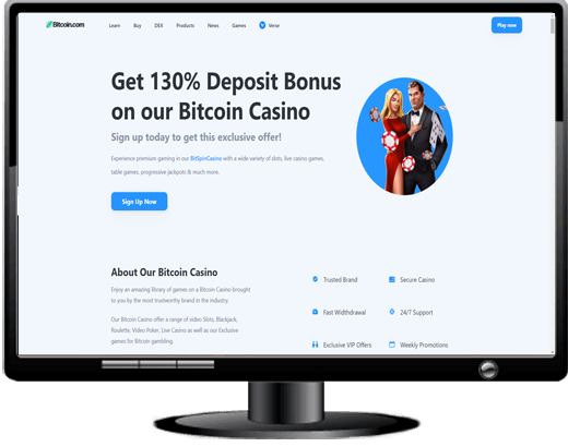 Bitcoin.com Games Casino Website