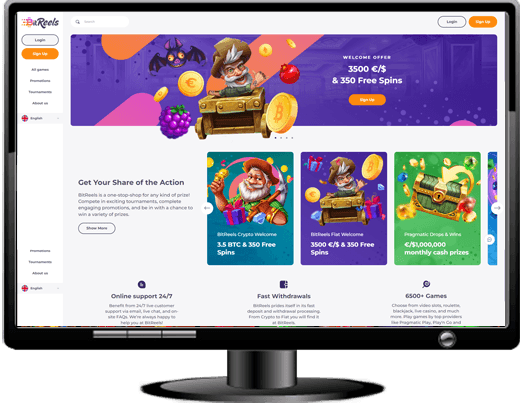 BitReels Casino Website