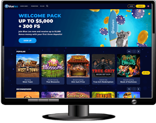 Blue Leo Casino Website