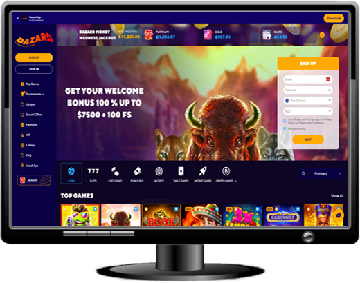 Dazard Casino Website