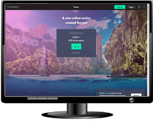 Dunder Casino Website
