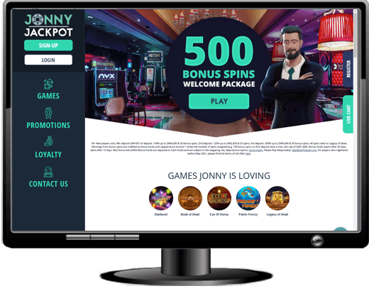 Jonny Jackpot Casino Website