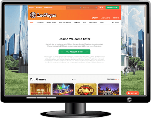 LeoVegas Casino Website