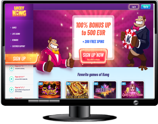 LuckyKong Casino Website