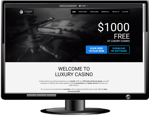 Luxury Casino Website