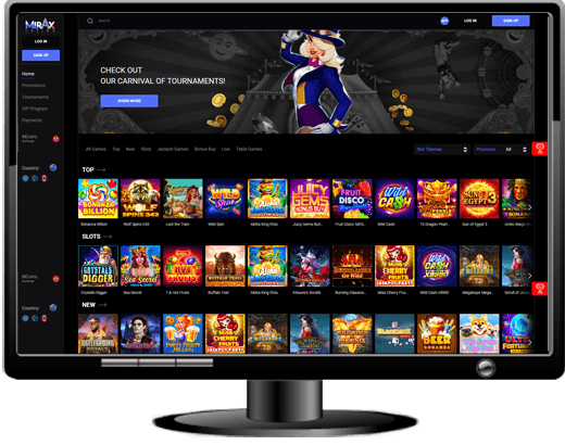 Mirax Casino Website