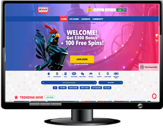 MyWin24 Casino Website