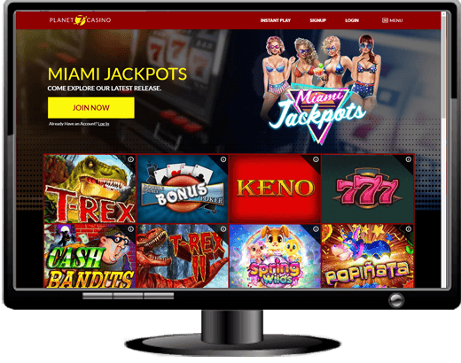 Planet7 Casino Website