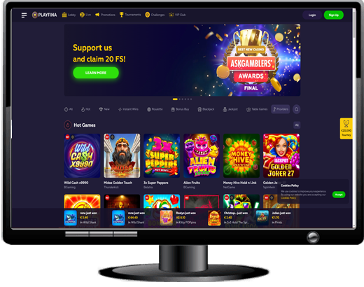Playfina Casino Website