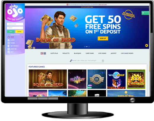 PlayOJO Casino Website