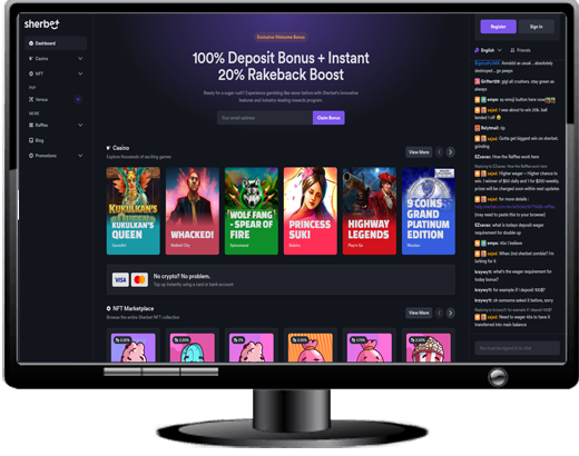 Sherbet Casino Website