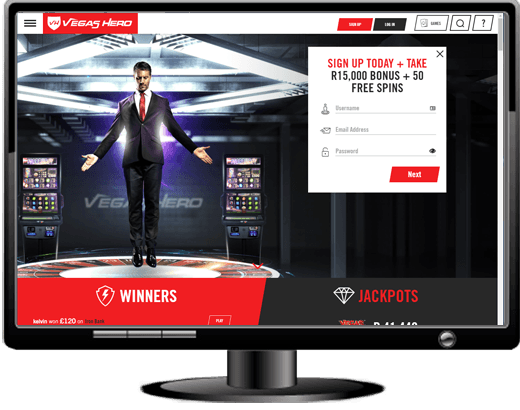 Vegas Hero Casino Website
