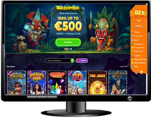 Wazamba Casino Website