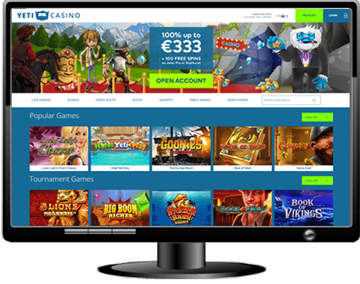 Yeti Casino Website